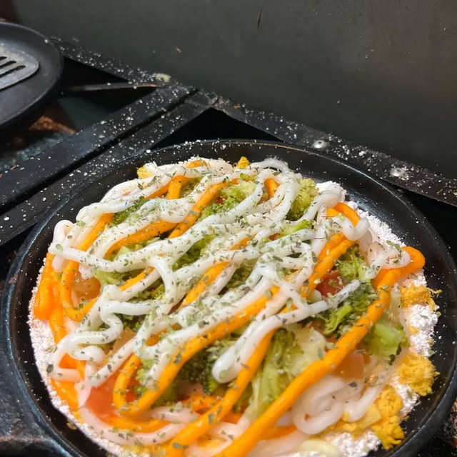 Tapioca salgada de frango com queijo